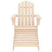 MAISON CHIC Vrtni Stoli - Stol za vrt Adirondack z naslonjalom za noge trden les jelke JS606, (21878964)