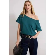 Trendyol Milla Ženska majica TWOSS20TS0140, Zelena