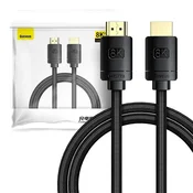 BASEUS Kabel HDMI 2.1 Baseus High Definition Series, 8k 60hz, 3d, hdr, 48gbps, 1m, crni