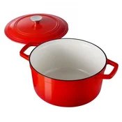 VEVOR Lonec za dušenje 350x270x190 mm Rdeč