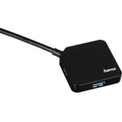 Hama 4 - portni USB hub 3.0, črn