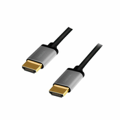 LogiLink CHA0102 HDMI kabel 3 m HDMI Tip A (Standard) Crno, Sivo