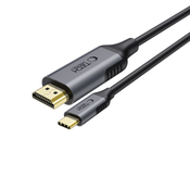 Tech-Protect Ultraboost kabel USB-C / HDMI 2.0 4K 1.8m, crno