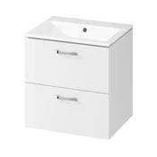 Cersanit S801-456 - Stenska kopalniška omarica z umivalnikom NIKO 50x40 cm bela