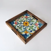 Aberto Design Poslužavnik REF059 35 x 35 x 4 cm, Šareni