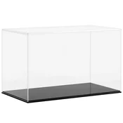 Vidaxl Razstavna škatla prozorna 31x17x19 cm akril