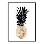 shumee PLAKAT ZA SLIKE V OKVIRJU 43x33 cm Ananas P1230