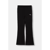 Puma pajkice otroške z bombažem ESS High-Waist Flared Leggings