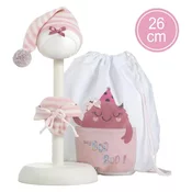 Llorens M26-314 oblačilo za punčko dojenčka NEW BORN velikosti 26 cm z dodatki