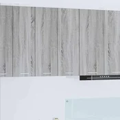 vidaXL Viseča omarica Riga Siva Sonoma 60 x 31 x 80 cm Konstruiran les