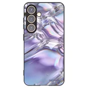 Silikonski črni ovitek za Samsung Galaxy S24 S921B 5G - Iridescent bubbles