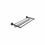 EXTRA POLICA ZA RUČNIKE MATT BLACK 50x25 SA DRŽAČEM RUČNIKA 96 25 55