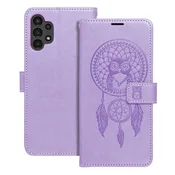 OEM Torbica MEZZO Book za SAMSUNG A13 4G z motivom lovilca sanj, vijolična