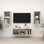 3-dijelni set TV ormarica boja hrasta sonome konstruirano drvo