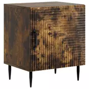 vidaXL vidaXL Nočna omarica Dimljen hrast 43 x 34,5 x 50 cm Inženirski les, (5000209966)