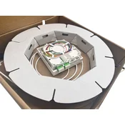 helos FTTH-Anschlussset, beidseitig mit 4 LC-APC-Steckern vorkonfektioniert, 30m