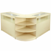 MONSTER Set prodajnih pultov in maloprodajnih vitrin Libra Maple, (21571237)