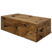 Stolic za kavu od prave tikovine 90 x 50 x 30 cm smedi