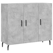 Vidaxl vidaXL Omarica betonsko siva 90x34x80 cm material na osnovi lesa