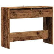 Vidaxl Konzolna miza Stari les 100x35x76,5 cm Inženirski les