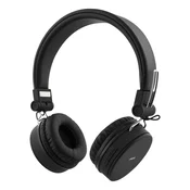 STREETZ Slušalice BT200 Naglavne Sklopive Bluetooth, 3.5 mm utor, CRNE