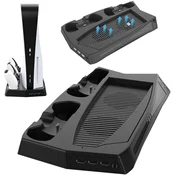 Charging stand with cooling fan for PS5