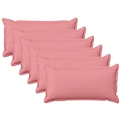 vidaXL Prevleka za blazino 6 pcs HOUTEN Roza 40 x 70 cm Lažni lanu
