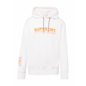 Superdry Sweater majica, narančasta / bijela