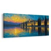 Slika večerne luči mesta - 120x60