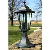 VIDAXL vrtna stupna svjetiljka visina 41cm tamno zelena