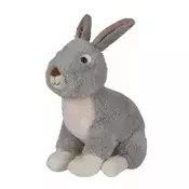Nicotoy: Plišasti zajček - 23 cm, rjave barve