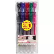 Gel roler E-2185 Crystaljelly 0,7mm, set 1/5
