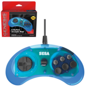 Sega Retro-Bit MD Mini 6-B USB igraca ploca, plava (Hardware)