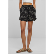 AOP Viscose Resort Blackflower Womens Shorts
