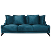 Petrolej plava baršunasta sofa Miuform Royal Rose