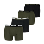 Mens Puma Boxer Briefs 4-Pack, Green, Size 2, Clothing