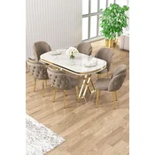Hanah Home Trpezarijski set, 7 komada, Bež