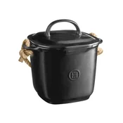 Compost container, ceramic, 25 x 20.5 cm/3.25 L, Truffle - Emile Hen