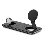 Satechi Qi2 Trio Wireless Charging Pad - with Type A,C,G plugs - Space gray