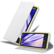 Cadorabo Cadorabo Ohišje, združljivo z Nokia Lumia 920 v klasično srebrno - Zaščitni ovitek z magnetnim zapiranjem, stoječo funkcijo in režo za kartice, (20563581)
