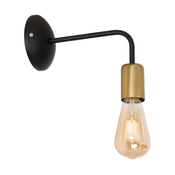 Zidna lampa BRENDA 1xE27/60W/230V crna/zlatna