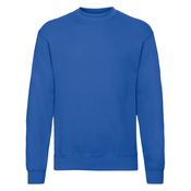 Mens Blue Sweatshirt Set-in Sweat Fruit of the Loom