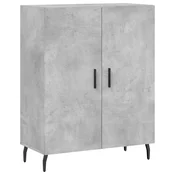 Vidaxl Komoda betonsko siva 69,5x34x90 cm inženirski les