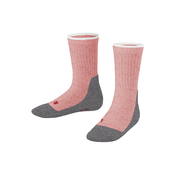 FALKE Nogavice Active Everyday  temno siva / pegasto roza / temno rdeča