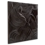Casa Padrino luxury wall relief bronze 131 x 4.5 x H. 131 cm - Square mural - Living room decoration - Hotel decoration - Wall decoration - Decorative accessories - Luxury quality