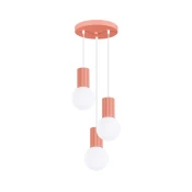 Sollux SL.1755 - Luster na sajli HALO 3xG9/8W/230V, precnik 25 cm, ružicasta