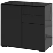 Homestar Komoda 117x36x74 cm Črna