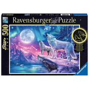 Ravensburger sestavljanka volkovi tulijo v luno, 500 delčkov