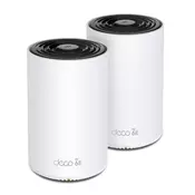 TP-Link Deco XE75 Tri pasova (2,4 GHz / 5 GHz / 6 GHz) Wi-Fi 6E (802.11ax) Bela 3 Notranji