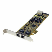 StarTech.com Dual Port PCI Express Gigabit Ethernet Network Card Adapter - 2 Port PCIe NIC 10/100/100 Server Adapter with PoE PSE (ST2000PEXPSE) - network adapter - PCIe - Gigabit